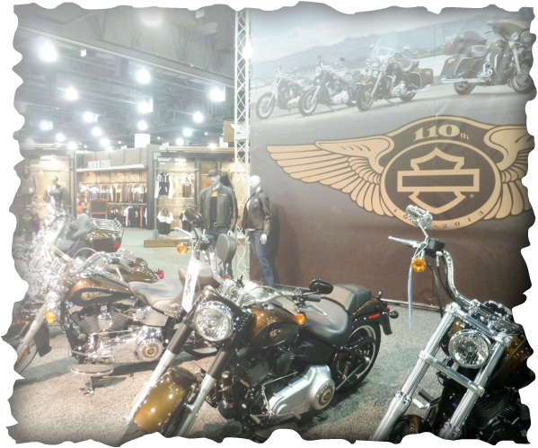 110th Anniversary display at the Harley-Davidson Summer Dealer Meeting.
