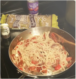 Trader Joe's $20 = 5 Vegan Meal Challenge - Monday Roasted Tomato & Red Pepper Pasta
