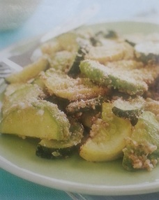 Summer Squash Baked with Parmesan & Bread Crumbs